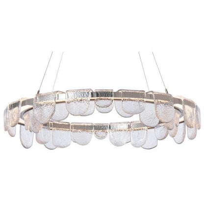 Circular Glass Chandelier - Zelno Lighting