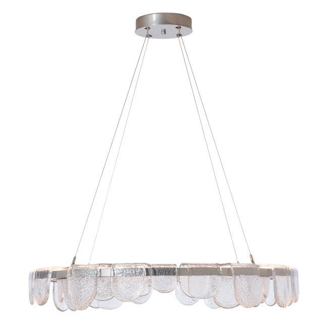 Circular Glass Chandelier - Zelno Lighting