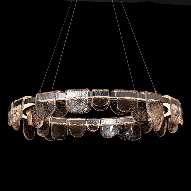 Circular Glass Chandelier - Zelno Lighting