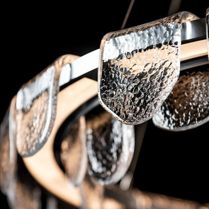 Circular Glass Chandelier - Zelno Lighting