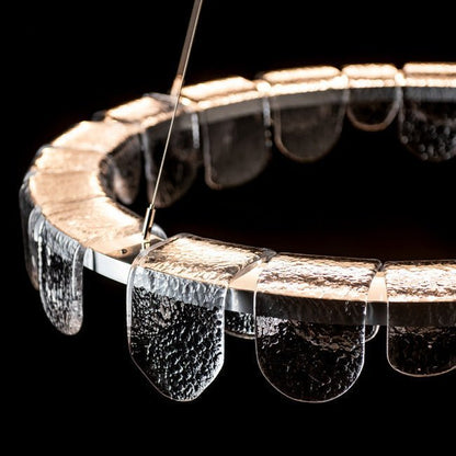 Circular Glass Chandelier - Zelno Lighting