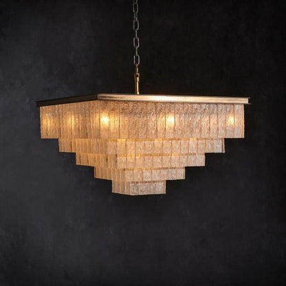 Claire Square Chandelier - Zelno Lighting