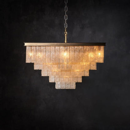 Claire Square Chandelier - Zelno Lighting
