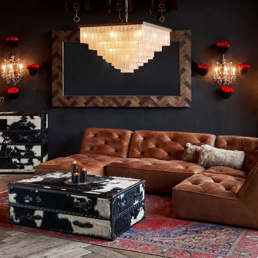 Claire Square Chandelier - Zelno Lighting