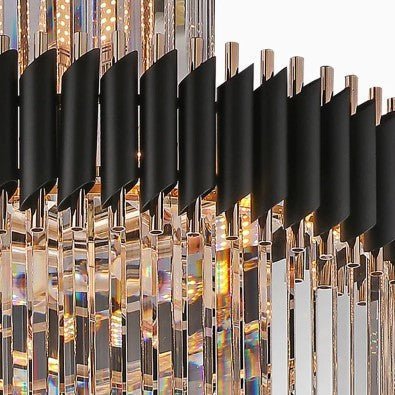 Classic Large Multi-layered Spiral Crystal Chandelier for Foyer/ Staircase - Zelno Lighting