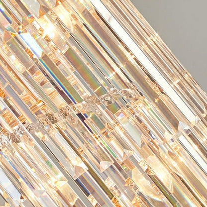 Classic Large Multi-layered Spiral Crystal Chandelier for Foyer/ Staircase - Zelno Lighting