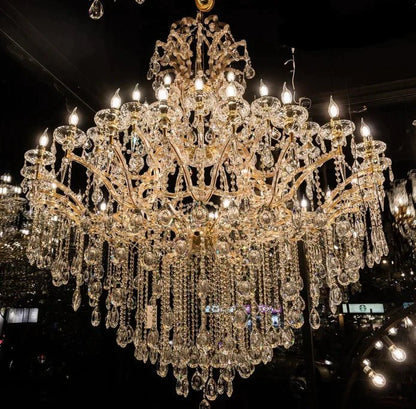 Classic Modern Multi-layers Crystal Chandelier for Staircase/Foyer/Villa - Zelno Lighting
