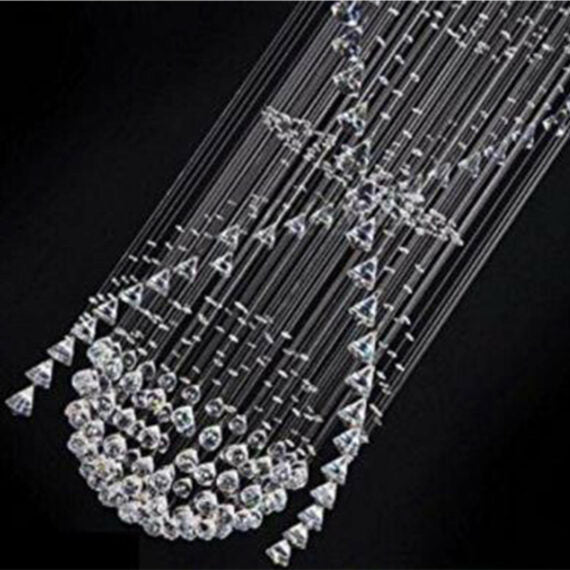 Classic Streamlined Clear Crystal Chandelier - Zelno Lighting