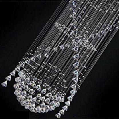 Classic Streamlined Clear Crystal Chandelier - Zelno Lighting