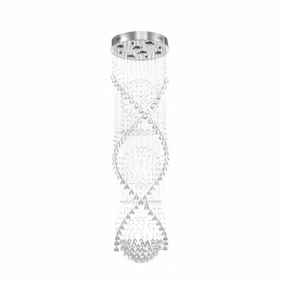 Classic Streamlined Clear Crystal Chandelier - Zelno Lighting