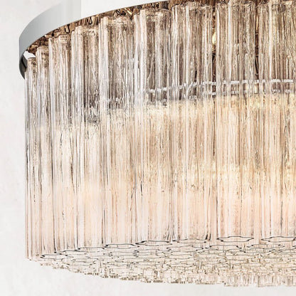 Clele Round Murano Glass Chandelier 48" - Zelno