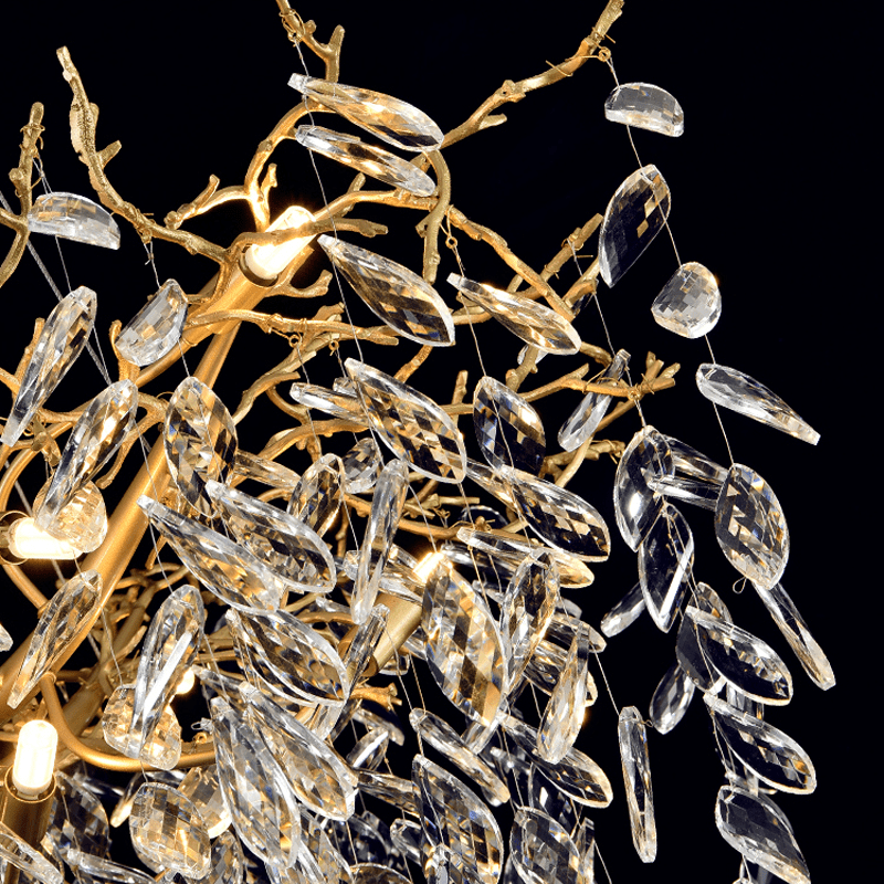Cleo Branch Crystal Chandelier Light - Zelno Lighting