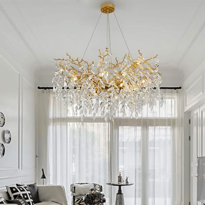 Cleo Branch Crystal Chandelier Light - Zelno Lighting
