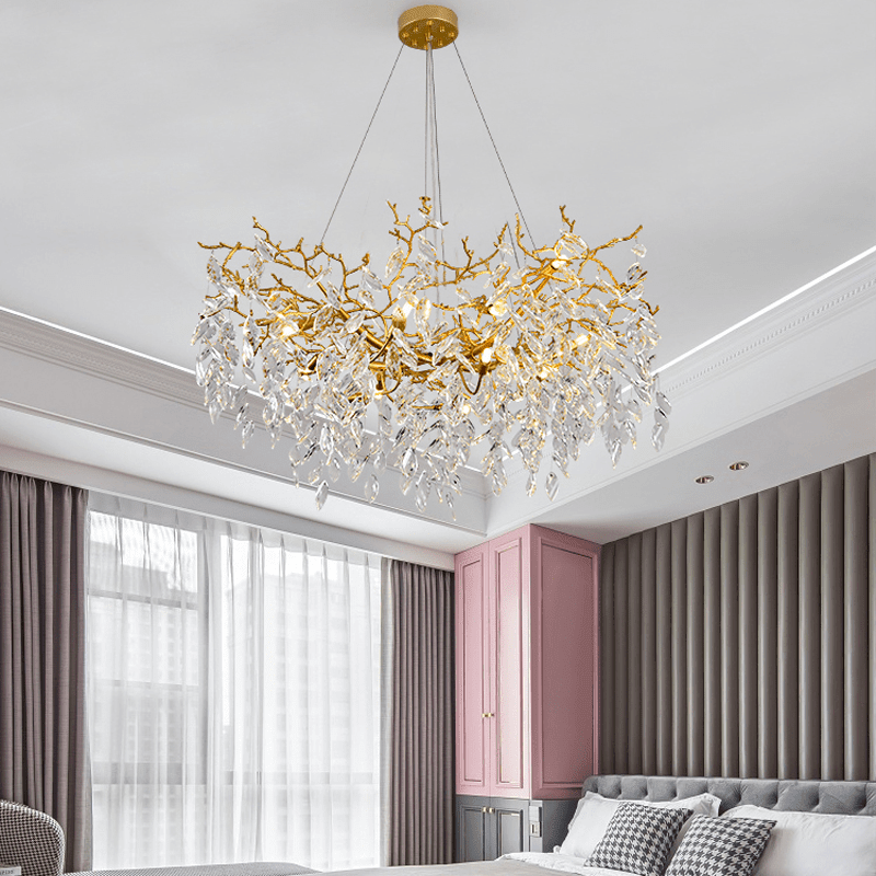 Cleo Branch Crystal Chandelier Light - Zelno Lighting