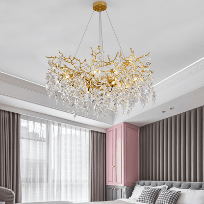 Cleo Branch Crystal Chandelier Light - Zelno Lighting