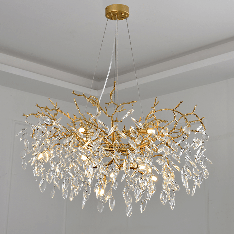 Cleo Branch Crystal Chandelier Light - Zelno Lighting