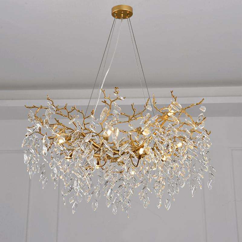 Cleo Branch Crystal Chandelier Light - Zelno Lighting