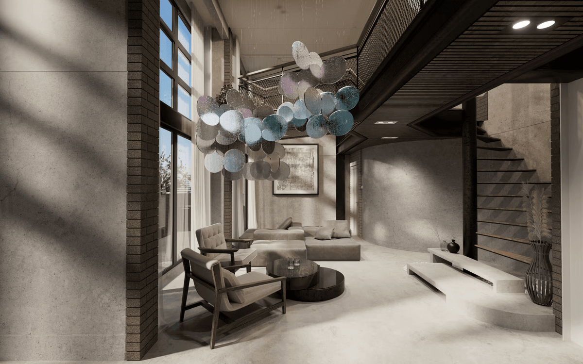 Clouds Iridescent Disc Chandelier - Zelno Lighting