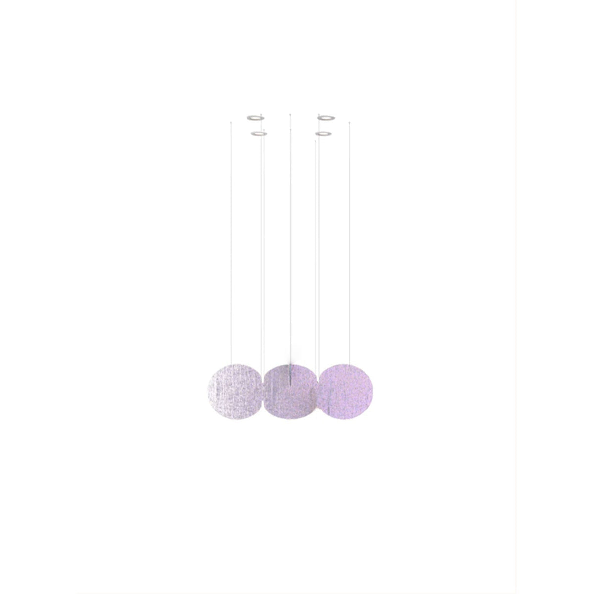 Clouds Iridescent Disc Chandelier - Zelno Lighting