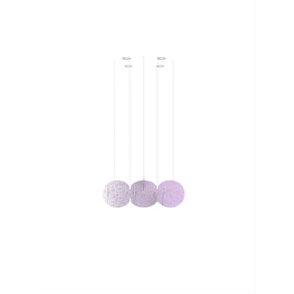 Clouds Iridescent Disc Chandelier - Zelno Lighting
