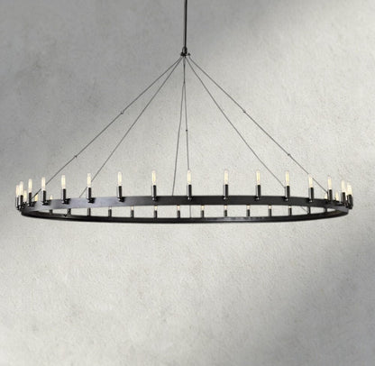 Cominv Round Outdoor Chandelier 26", 38", 50", 63", 73" - zelnolighting