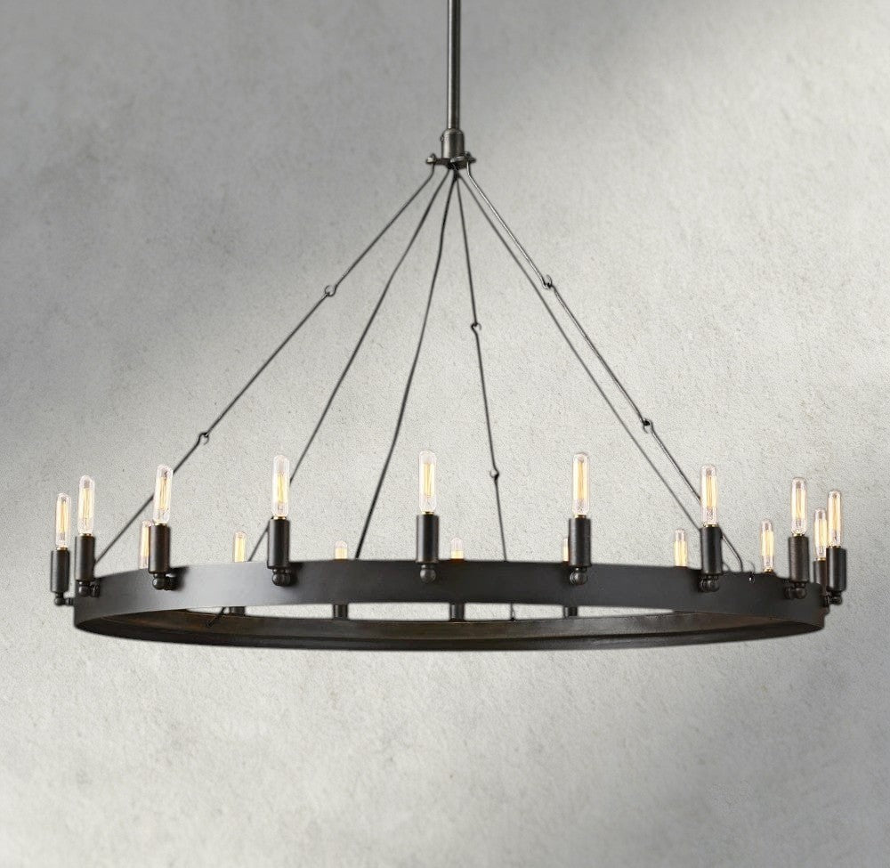 Cominv Round Outdoor Chandelier 26", 38", 50", 63", 73" - zelnolighting