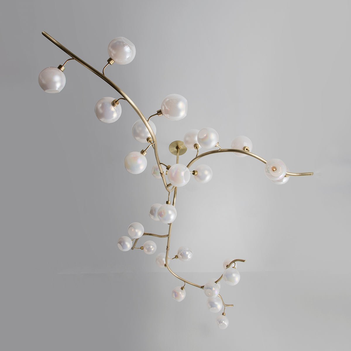 Contemporary Hand-blown Glass Globes Branch Chandelier for Dining Room Living Room and Kitchen Island - Zelno Lighting