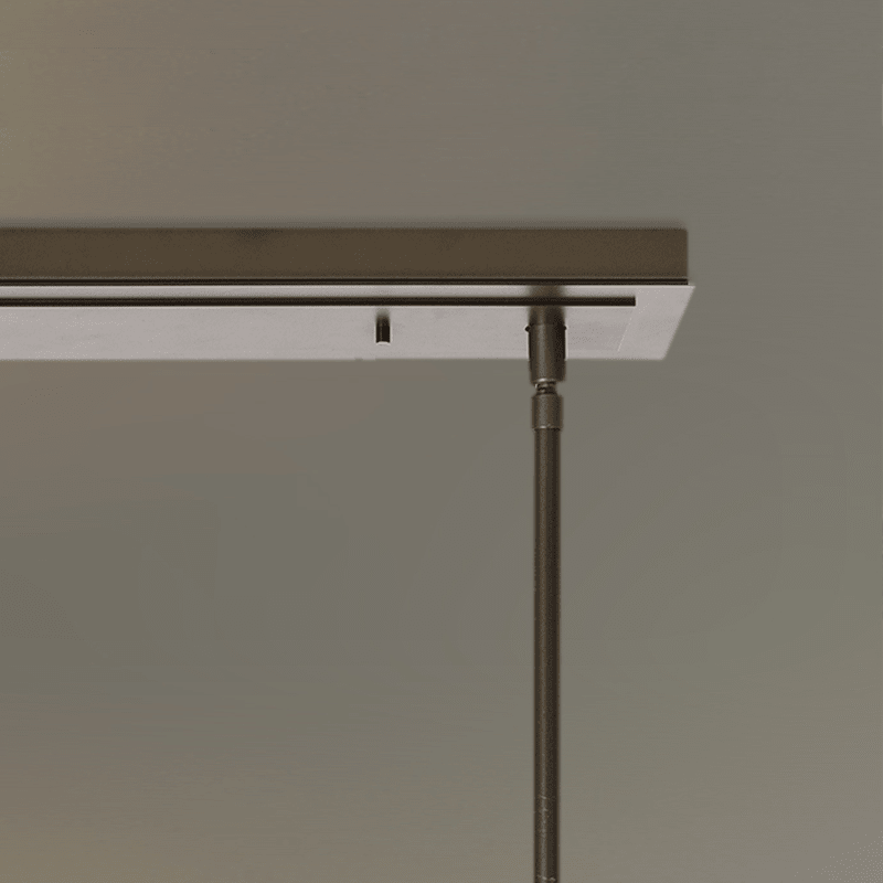 Contemporary Stainless Steel Linear Chandelier - Zelno Lighting