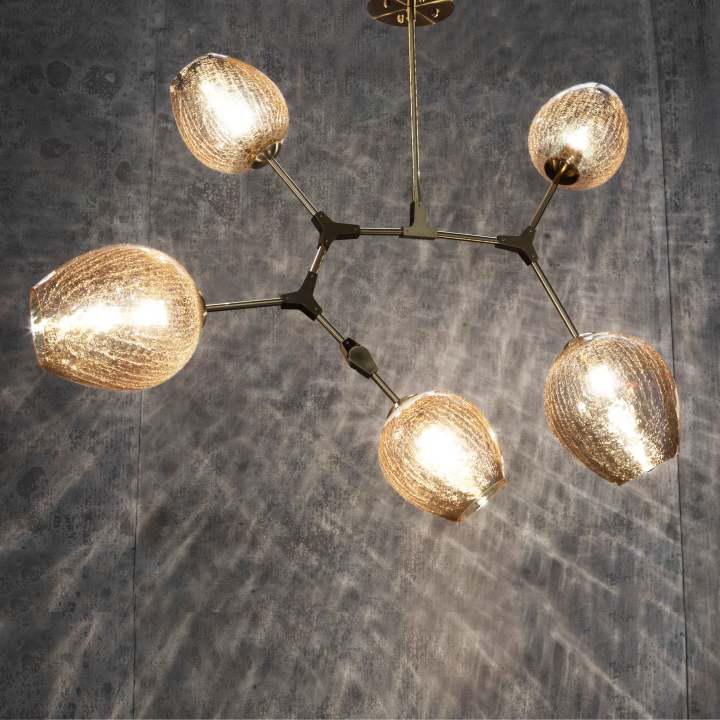 Covington Drop Globe Branching Bubble Chandelier 30'' - Zelno Lighting