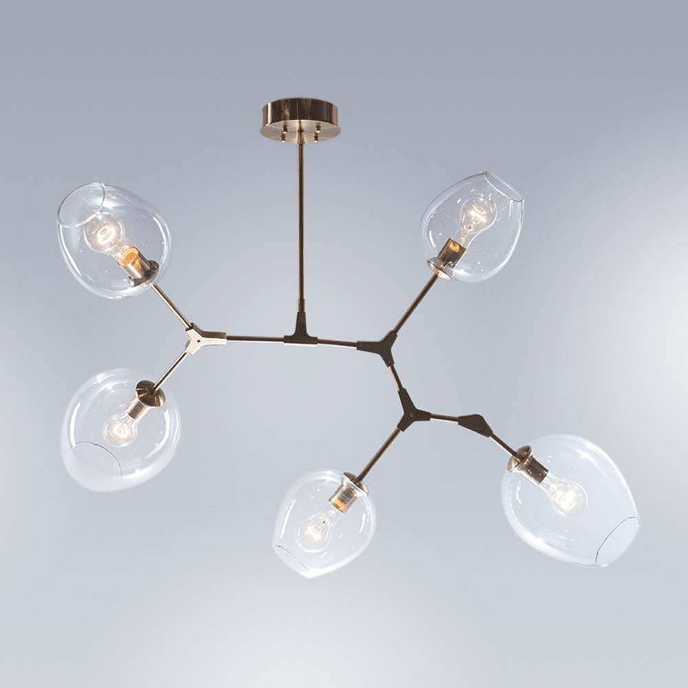 Covington Drop Globe Branching Bubble Chandelier 30'' - Zelno Lighting