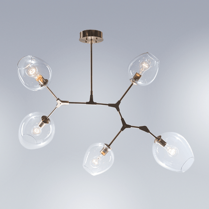 Covington Drop Globe Branching Bubble Chandelier 30'' - Zelno Lighting