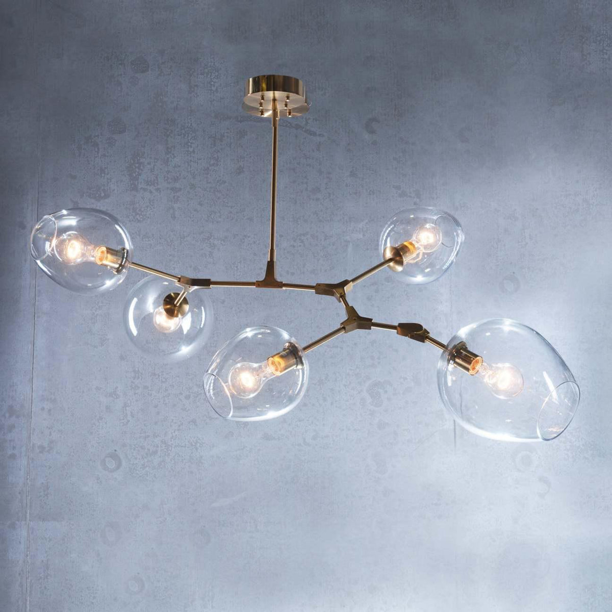 Covington Drop Globe Branching Bubble Chandelier 30'' - Zelno Lighting