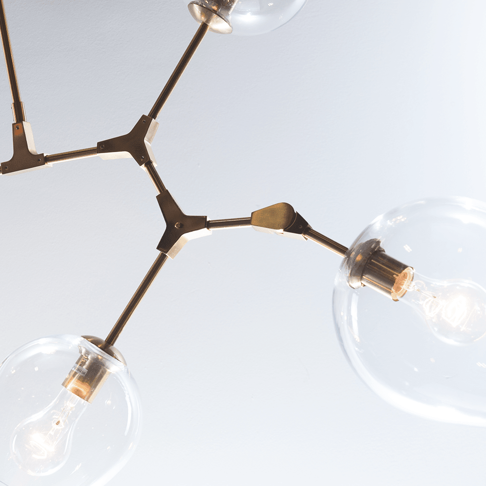 Covington Drop Globe Branching Bubble Chandelier 30'' - Zelno Lighting