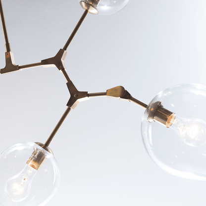 Covington Drop Globe Branching Bubble Chandelier 30'' - Zelno Lighting