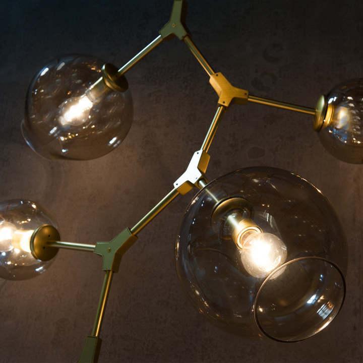 Covington Drop Globe Branching Bubble Chandelier 38'' - Zelno Lighting