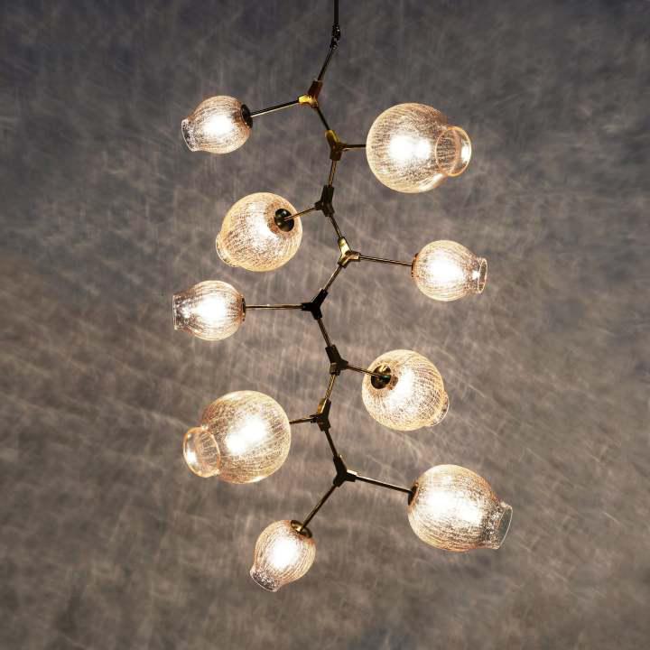 Covington Drop Globe Branching Bubble Chandelier 38'' - Zelno Lighting
