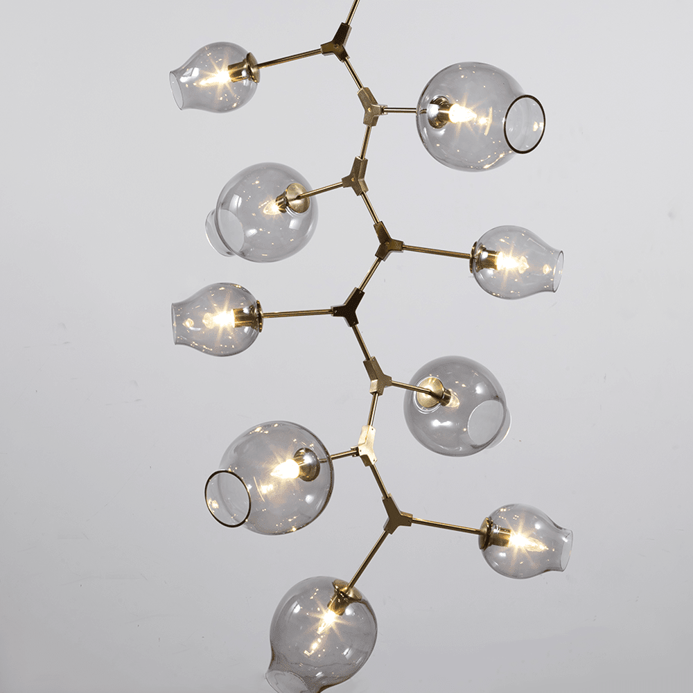 Covington Drop Globe Branching Bubble Chandelier 38'' - Zelno Lighting