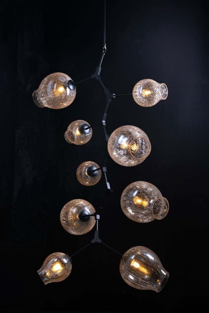 Covington Drop Globe Branching Bubble Chandelier 38'' - Zelno Lighting