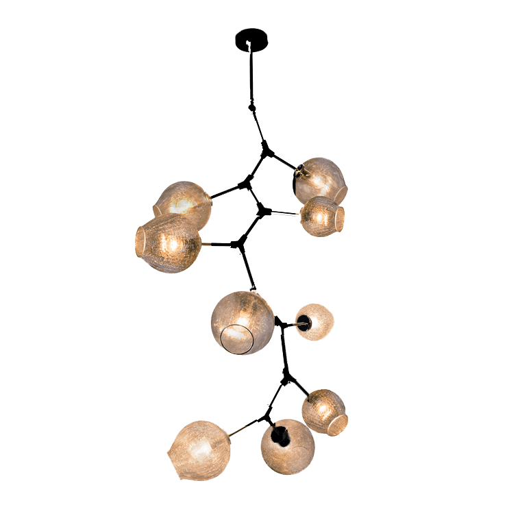 Covington Drop Globe Branching Bubble Chandelier 38'' - Zelno Lighting