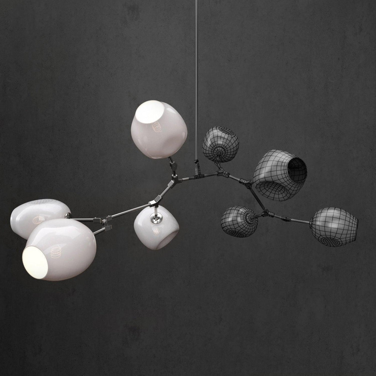 Covington Horizontal Globe Branching Bubble Chandelier - Zelno Lighting