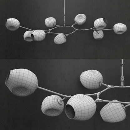 Covington Horizontal Globe Branching Bubble Chandelier - Zelno Lighting