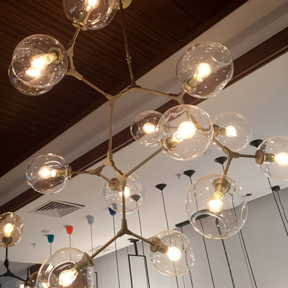 Covington Horizontal Globe Branching Bubble Chandelier - Zelno Lighting