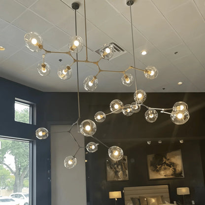 Covington Horizontal Globe Branching Bubble Chandelier - Zelno Lighting