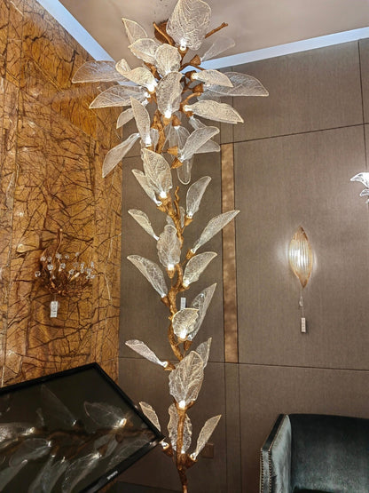 Creative Bionic Resin Leaves Chandelier for Living Room/Dining Room/Staircase - Zelno Lighting