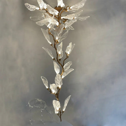 Creative Bionic Resin Leaves Chandelier for Living Room/Dining Room/Staircase - Zelno Lighting