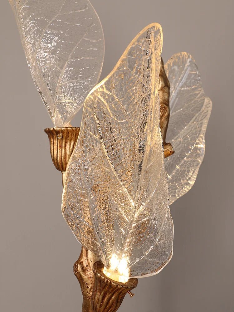 Creative Bionic Resin Leaves Chandelier for Living Room/Dining Room/Staircase - Zelno Lighting