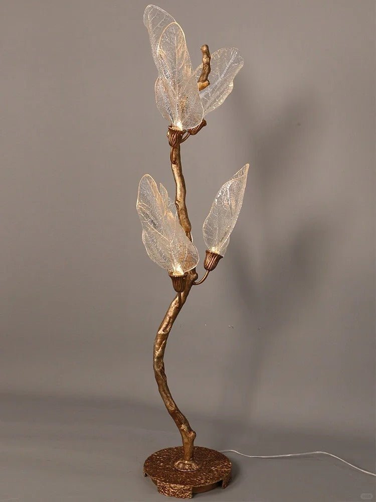 Creative Bionic Resin Leaves Chandelier for Living Room/Dining Room/Staircase - Zelno Lighting