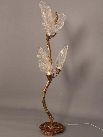 Creative Bionic Resin Leaves Chandelier for Living Room/Dining Room/Staircase - Zelno Lighting