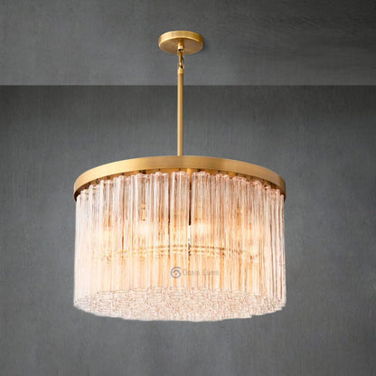 Crelo Round Murano Glass Chandelier 36" - Zelno