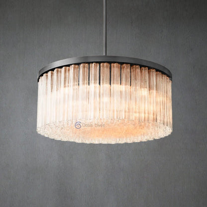 Crelo Round Murano Glass Chandelier 48" - Zelno